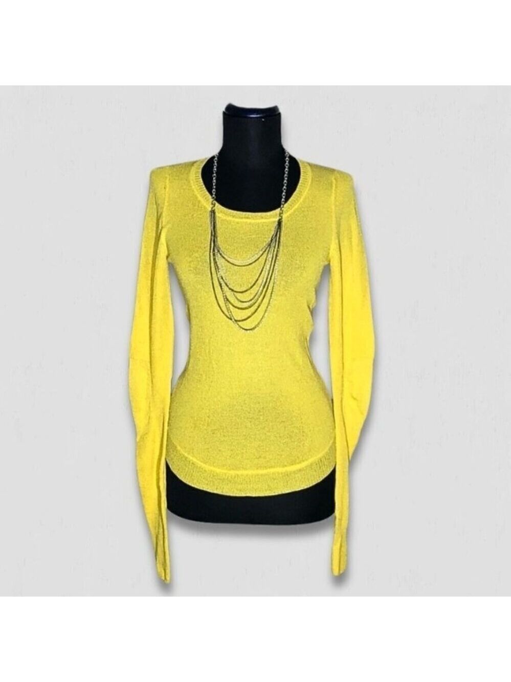 Marc by Marc Jacobs Yellow Silk Blend Sweater Small